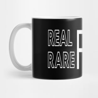 Real friends Rare friends Black Mug